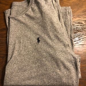 Men’s grey Polo long sleeve T-shirt